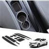 BIXUAN Clio4 compatibile con Renault Clio 4 2013 2015 2016 2017 2018 Tappetini Antiscivolo per Console Centrale BraccioloTappetini in Gomma Supporto per Bevande Impugnatura Antiscivolo Cuciture Porte