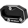 MotHeart Supporto Laterale Base per TMAX 560 Tech MAX 2020-2023 Supporto Laterale Moto Rutschfeste Unterlage Estensione Kickstand Supporto di Parcheggio tmax 560 tech max Accessori (Nero)