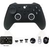 GuliKit TT Max Wireless Game Controller,Bluetooth,Hyperlink Wireless Adapter,Wired, Anti-Drift 720° TMR Joysticks, for Switch/2/PC/Android/iOS, Black