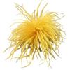 SYSUII Spilla da donna con piuma, spilla a forma di piuma di struzzo naturale, spilla a forma di piuma, accessorio per capelli, copricapo per compleanno, matrimonio, medium
