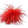 SYSUII Spilla da donna con piuma, spilla a forma di piuma di struzzo naturale, spilla a forma di piuma, accessorio per capelli, copricapo per compleanno, matrimonio, medium