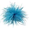 SYSUII Spilla da donna con piuma naturale, spille per abiti e accessori per capelli, copricapo per compleanno e matrimonio, colore blu