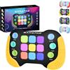 COSORO Pop Elettronico Gioco Giallo, Macchina da Gioco Fidget per Sensoriale, Giocattoli Sensoriali Fidget per Autismo, Rompicapo Veloce Giocattolo Manuale per Alleviare lo Stress Bambini e Adulti