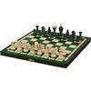 Sunrise Chess & Games Eleganti scacchi all'alba, Set di scacchi reali medi Sunrise Chess (35x35 cm) in verde - L'eleganza classica incontra la colorazione moderna