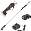 Ribimex PRBAT20/SEC - Forbice elettrica da potatura su asta 147-203 cm - 20V/2Ah