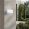 Applique 2xE27 a Luce Diffusa IP65 con fascia Bianca - Serie Glow