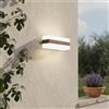 Applique 2xE27 per esterni a Luce Diffusa IP65 Corten - Serie Glow