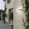 Applique 2xE27 per esterni a Luce Diffusa IP65 Grigia - Serie Glow