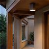 Plafoniera da soffitto E27 Quadrata IP54 in Alluminio - Corten