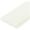 QUARKZMAN Mini Stick Colla a Caldo per Pistola Colla a Caldo 7mm x 200mm Bianco Glitterato 12pz