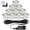 Bigzom set da 10 faretti led pavimento, colore caldo, IP67, faretto per esterno,interno, ponti, piscine, giardini