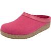HAFLINGER Grizzly Torben zoccolo in feltro di pura lana Fucsia, taglia 37