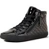 Geox J Kalispera Girl D, Sneakers Bambine e ragazze, Nero (Black), 25 EU