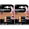 Duracell 2X Duracell 223 Batterie Lithium (2 Blister da 1 Batteria) 2 Pile (CR-P2)