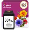 Cyloral 304XL Cartuccia per HP 304 Nero per Deskjet 3750 3762 3700 2600 3760 3752 2620 2621 2622 2630 3720 3724 3730 Envy 5000 5010 5020 5030 5050 5032 5055 Cartucce per HP 304 XL Nero