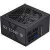 GAMEMAX GX 750GF Alimentatore PC 750W completamente modulare ATX 3.0 con cavo 12V-2x6 e supporto PCIe 5.0, 80 Plus Gold, All-Solid capacitors, ventola FDB da 120 mm, cavo in rame goffrato, cavo piatto
