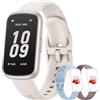 BOALZETD Smartwatch Donna Uomo, 1,47'' Orologio Smartwatch Piccolo con 24/7 Cardiofrequenzimetro, Sonno, Contapassi, Orologio Fitness Resistente 3 ATM Include 3 Cinturini per Android iOS, Galassia