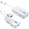 EZCast Transmettitore e ricevitore HDMI wireless 1080P 60Hz, mirroring dello schermo e estensione per laptop/PC/tablet, portata 30m