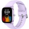 Higgs Silicone Cinturino Compatibile con Amazfit Bip 3/3pro/Bip U pro/Bip S/Bip S Lite/Bip Lite, 20mm Sportivo Cinturini per Amazfit GTS 2 Mini/GTS 3 42mm,Braccialetto per Amazfit GTS 4 mini Lavanda