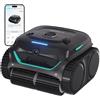 WYBOT (Modello) Robot Piscina C2 Vision-A Wireless con videocamera AI, Filtro Ultrafine, Forte aspirazione, Pulizia Fondo/pareti e Linea d'Acqua, per Piscine Fuori Terra - Nero & V. Intenso