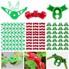 Zdhsufnvw 120 Pezzi Clip per Addestramento delle Piante a Basso Stress Clip per Piante Regolabili a 360 Gradi e 90 Gradi Piegatrici per Piante in Plastica per Piante Rampicanti Fiori(Verde, Rosso)