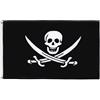 AZ FLAG - Bandiera Pirata Jack Rackham - 150x90 cm - Bandiera con teschio - Pirati 100% Poliestere leggero Con occhielli in metallo integrati - 80 g