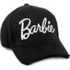Barbie cap Adulti Adolescenti Logo Ricamato Donna Cappello Nero Taglia Unica
