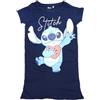 eplusm Lilo And Stitch Donna Camicia da Notte (Blu Navy,M)