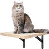 LhyBtm Scaletta per gatti Mensola per Gatti a Parete, Parete da arrampicata, Gradini per Gatti Scale in Legno Massello Scala Supporto da parete e mobili da Gioco, 20 x 25cm, 1 Scalini
