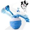 GOMETY Giocattolo interattivo per cani, giocattolo elettrico per cani, palla interattiva con telecomando, palla da gioco interattiva per cani, palla interattiva con corda, ricarica USB per cani (blu)