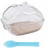 BinPhorm Criceto Sabbia Bagno,Toilette Trasparente per Criceti Contenitore per Animali Domestici Bagno per Criceti Vasca per Criceti Gerbilli Ratti e Piccoli Animali