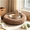 PETCUTE Cuccia per Cane Letto per Gatto da Interno Rotondo Lavabile Letto Peluche Morbido Animale Domestico Taglia Piccola Medio Grande
