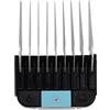AIRERA Pettini professionali per animali in acciaio inox, per toelettatori per animali domestici in stile A5, con lama staccabile, 1/8-1, compatibile con tosatrici Wahl KM Series, Andis AG, BG, Oster A5,