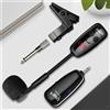 Microfono per strumenti wireless UHF, microfono per sassofono, ricevitore e