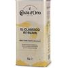 Costa d'Oro - Classico di Oliva 5L. Olio di oliva adatto a crudo per pesti e salse tipo maionese e per marinature, soffritti, cotture prolungate e fritture. Latta da 5 litri.