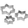Tala Set di 3 formine per biscotti a forma di stella, in acciaio inox, diverse misure