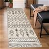 Carvapet Tappeti Runner Passatoia 60x210cm Antiscivolo Corridore Tappeto Lungo Tappeti di Zona Lavabile Morbido Microfibra Geometrico Tappeto Cucina(Beige)
