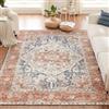 CHOSHOME Tappeto Soggiorno Tappeti Moderni Soggiorno Tappeti Camera da Letto Tappeti Vintage Salotto Grandi Dimensioni tappeto pelo corto soggiorno Tappeto Stile Arancione 200x290CM