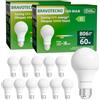 bravotecno Lampadine LED E27, Classe Energetica B, E27 LED Luce Naturale 4000K, 4,3W 806LM A60, Equivalente a 60W, Angolo di Illuminazione 360°, Non Dimmerabile, Basso Calore & Lunga Durata, 12 Pezzi