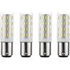 ShuoHui Lampadina B15 B15D 12V-24V B15d a doppio contatto, 5 W, bianco freddo 6000 K 40 W, equivalente per illuminazione di dispositivi a bassa tensione (4)