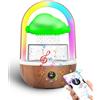Weljoy Umidificatore a nuvole di pioggia con luce arcobaleno, Weljoy Humidifier con connessione Bluetooth, esclusivo app, umidificatore con 3 modalità e 7 colori LED, gocce d'acqua per dormire/relax