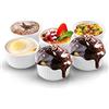 OUKEYI Set di 6 piatti da soufflé in porcellana, adatti al forno, per salse, zuppe di cipolle, torta di lava, flan, crème brûlée, budino, confezione da 6 pezzi