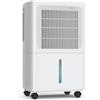 LEENON 12L Deumidificatore Casa Muffa, Silenzioso Dehumidifier Compressore per Casa Bagno, Modalità Smart/Continuo/Sleep, Doppio Drenaggio, Spegnimento Automatico, Timer 24 Ore, Adatto fino a 30m²