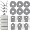 Geoviizon Accessori per aspirapolvere Roborock Saros Z70 / Saros Z70 Ultra , 4 filtri, 6 salviette, 4 spazzole laterali, 6 sacchetti per la polvere