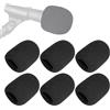 GXAHSOL 6 Pezzi Parabrezza in Schiuma per Shure Sm58, Antipop Per Microfono, Filtri Pop per Microfono, per Mic a Mano, per KTV, Feste di Famiglia, Nero