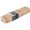 Vaisoeny Bacchette Batteria, Bacchette per batteria 2B con punta in nylon per batteria acustica o batteria elettronica, bacchette ovali in legno di quercia con punta in nylon (12 paia)