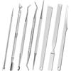 GAOMESIA Kit Pedicure 8 Pezzi per Unghie Incarnite, Set Professionale in Acciaio Inossidabile con Lima, Solleva Unghie e Custodia, Strumenti per Pulizia e Cura delle Unghie