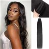 YDDM Yaki Straight Tape In Hair Extensions Capelli Veri Biadesivo Neri Naturali 22 Pollici 20 Pezzi 50 Grammi Invisible Tape In Hair Extensions Human Hair Black Women Yaki Straight Tape Ins