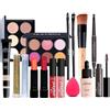 FantasyDay Set di Trucchi, FantasyDay Kit di Bellezza Cosmetici Kit per Occhi, Viso e Labbra - Natale Regalo Xmas Makeup Gift Set con Correttore, Rossetti, Lucidalabbra, Palette Ombretti, Mascara, Trousse, Fard