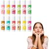 Rieoany Set di 12 Balsamo Labbra Alla Frutta Profumazioni Diverse Idratanti per Labbra Screpolate Burrocacao Protegge Ripara Idrata Arricchito Lip Balm